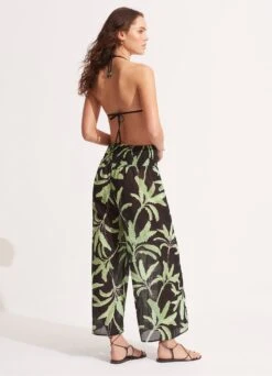 Palm Paradise Wrap Pant - Black -Outlet Seafolly Store 54992 PA Black 6