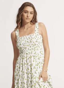 Summer Crush Midi Dress - Soft Olive -Outlet Seafolly Store 55013 DR SoftOlive 7