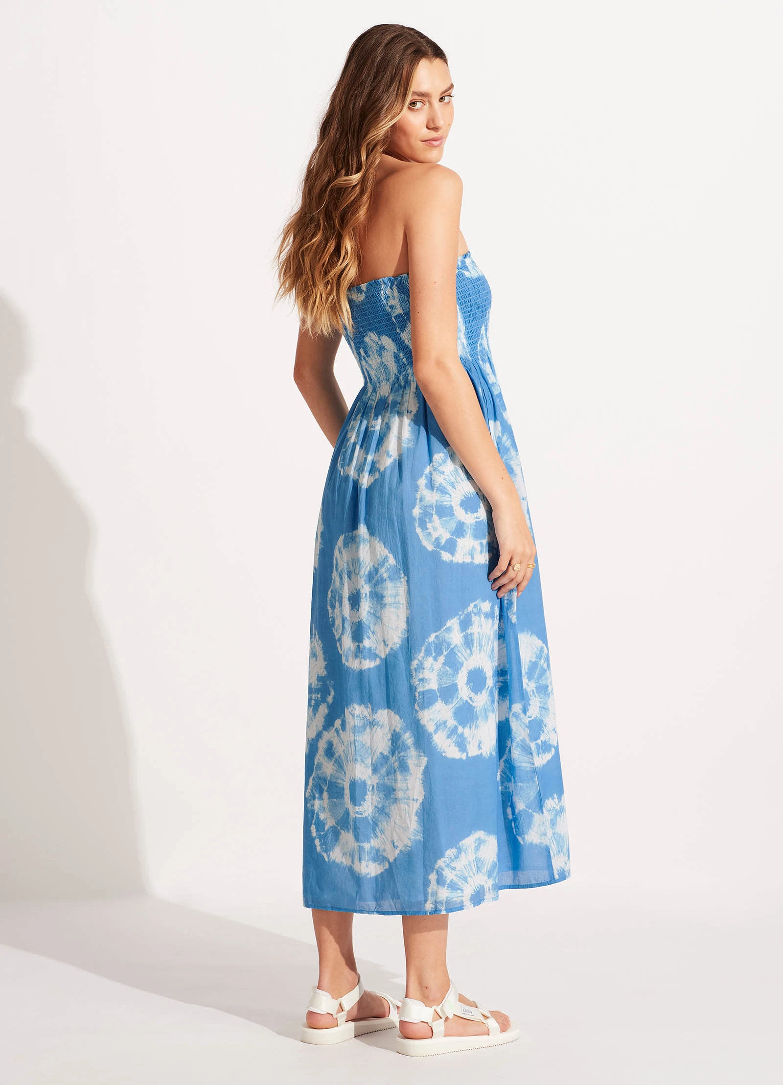 Tie Dye Maxi Skirt/Dress - Azure 5 Tie Dye Maxi Skirt/Dress - Azure - Image 3