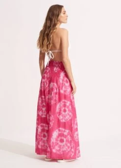 Tie Dye Maxi Skirt/Dress - Rose Pink -Outlet Seafolly Store 55025 SK RosePink 7