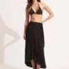 The Wrap Skirt - Black -Outlet Seafolly Store 55048 SK Black 4