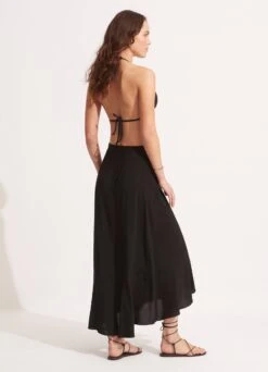 The Wrap Skirt - Black -Outlet Seafolly Store 55048 SK Black 7