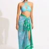 Sea Skin Sarong - Vivid Green 2 Sea Skin Sarong - Vivid Green -Outlet Seafolly Store 55052 SG VividGreen 3