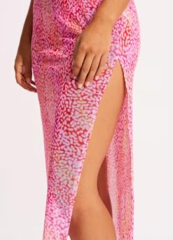 Sea Skin Mesh Cover Up - Fuchsia Rose 9 Sea Skin Mesh Cover Up - Fuchsia Rose -Outlet Seafolly Store 55062 CU FuchsiaRos 6
