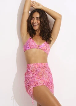 Sea Skin Mesh Skirt - Fuchsia Rose -Outlet Seafolly Store 55063 SK FuchsiaRos 8