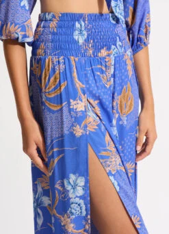 Eden Shirring Pant - Azure -Outlet Seafolly Store 55083 PA Azure 7