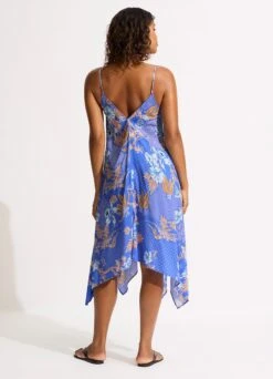 Eden Scarf Dress - Azure 8 Eden Scarf Dress - Azure -Outlet Seafolly Store 55084 DR Azure 5