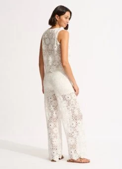 Crochet Top - White -Outlet Seafolly Store 55092 TO White 6