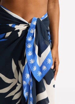 La Palma Sarong - True Navy -Outlet Seafolly Store 55101 SG True 20Navy 6