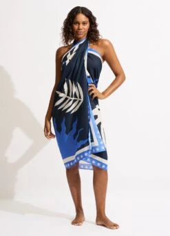 La Palma Sarong - True Navy -Outlet Seafolly Store 55101 SG True 20Navy 7