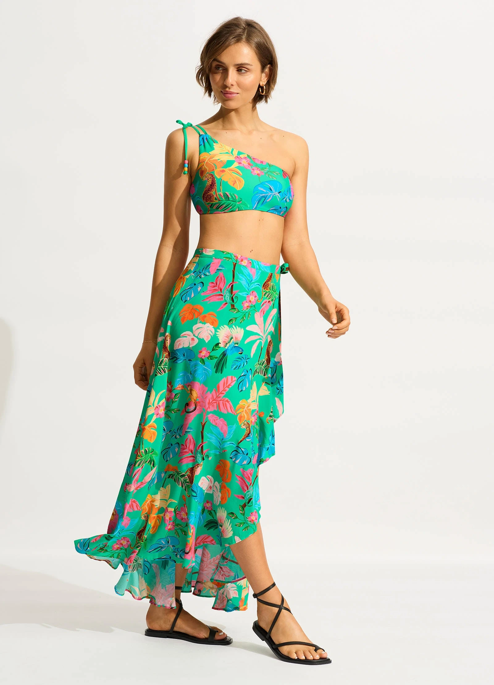 Tropica Wrap Skirt - Jade 5 Tropica Wrap Skirt - Jade - Image 3