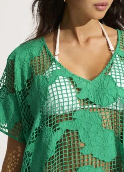 Mesh Kaftan - Jade -Outlet Seafolly Store 55120 KA Jade 6