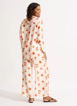 La Palma Silk Shirt - Tamarillo 11 La Palma Silk Shirt - Tamarillo -Outlet Seafolly Store 55131 TO Tamarillo 6