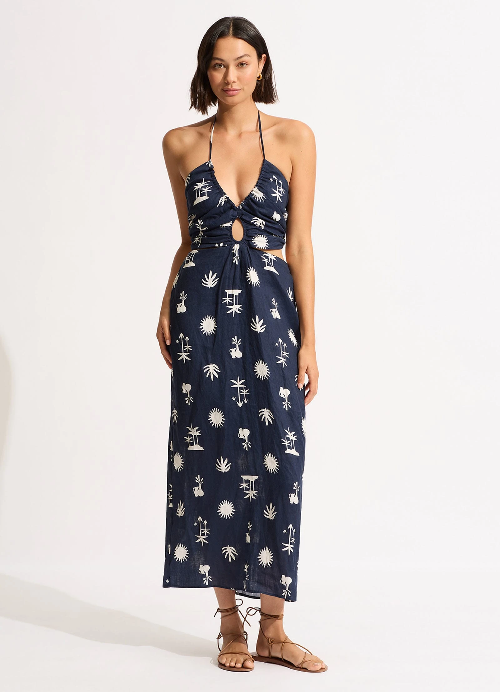 La Palma Maxi Dress - True Navy 4 La Palma Maxi Dress - True Navy - Image 2