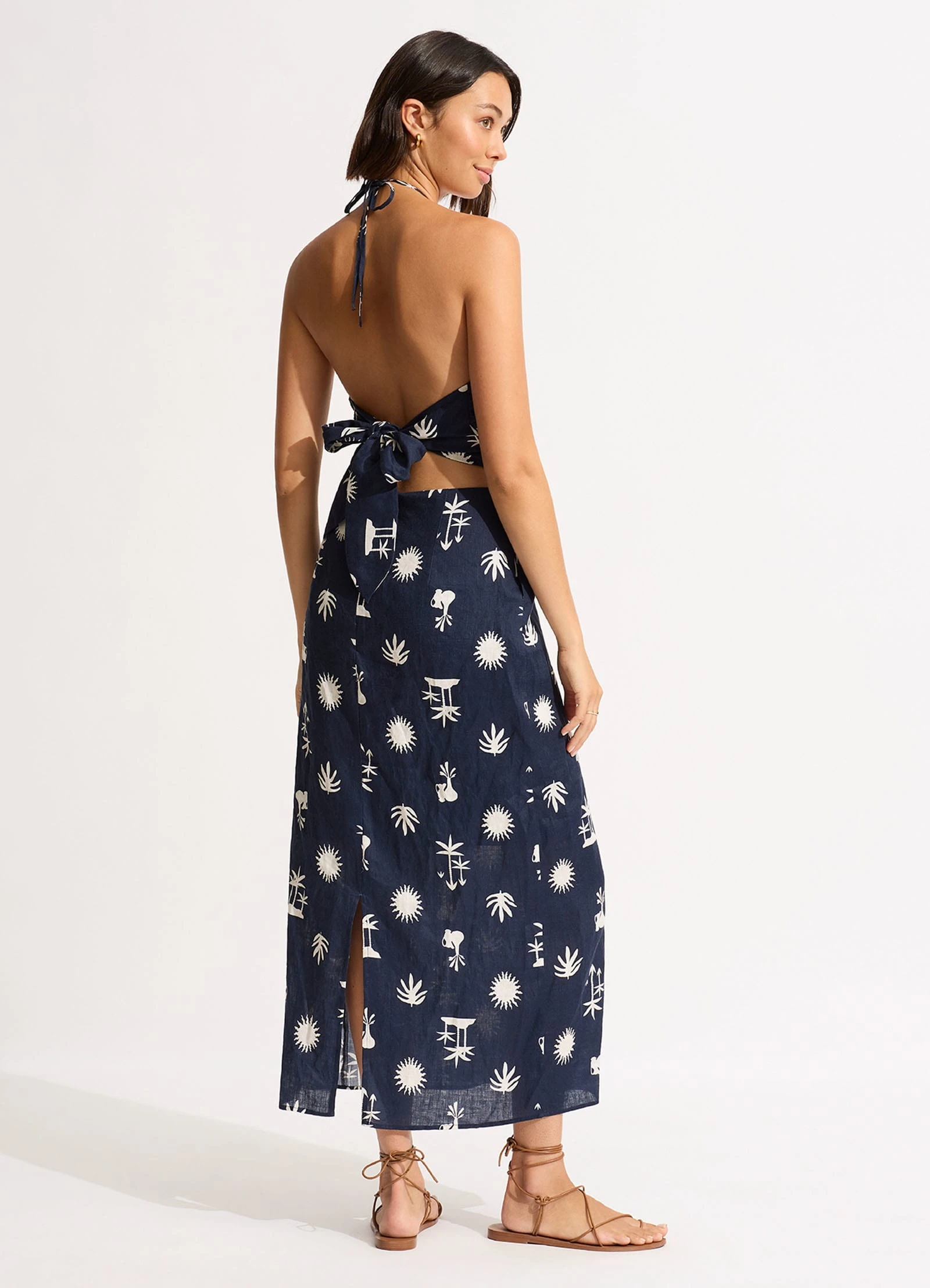 La Palma Maxi Dress - True Navy 6 La Palma Maxi Dress - True Navy - Image 4