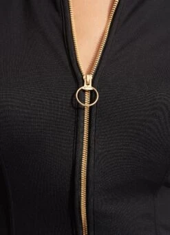 Seafolly Collective Long Sleeve Sunvest - Black -Outlet Seafolly Store 60267 942 Black 5