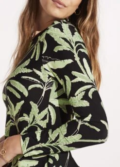 Palm Paradise Long Sleeve Sunvest - Black 11 Palm Paradise Long Sleeve Sunvest - Black -Outlet Seafolly Store 60278 028 Black 7