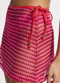 Mesh Effect A-Line Skirt - Chilli Red 11 Mesh Effect A-Line Skirt - Chilli Red -Outlet Seafolly Store 60281 102 Chilli 20Red 7