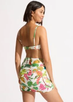 Tropica Ruched Side Pull-on Skirt - Ecru 10 Tropica Ruched Side Pull-on Skirt - Ecru -Outlet Seafolly Store 60283 067 Ecru 6