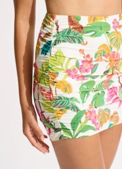 Tropica Ruched Side Pull-on Skirt - Ecru 11 Tropica Ruched Side Pull-on Skirt - Ecru -Outlet Seafolly Store 60283 067 Ecru 7