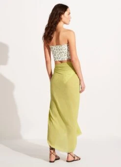 Textured Cotton Beach Wrap - Soft Olive -Outlet Seafolly Store 71830 SoftOlive 3