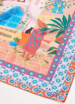 On Vacation Scarf - Azure -Outlet Seafolly Store 71932 Azure 7