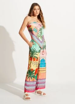 On Vacation Scarf - Azure -Outlet Seafolly Store 71932 Azure 8